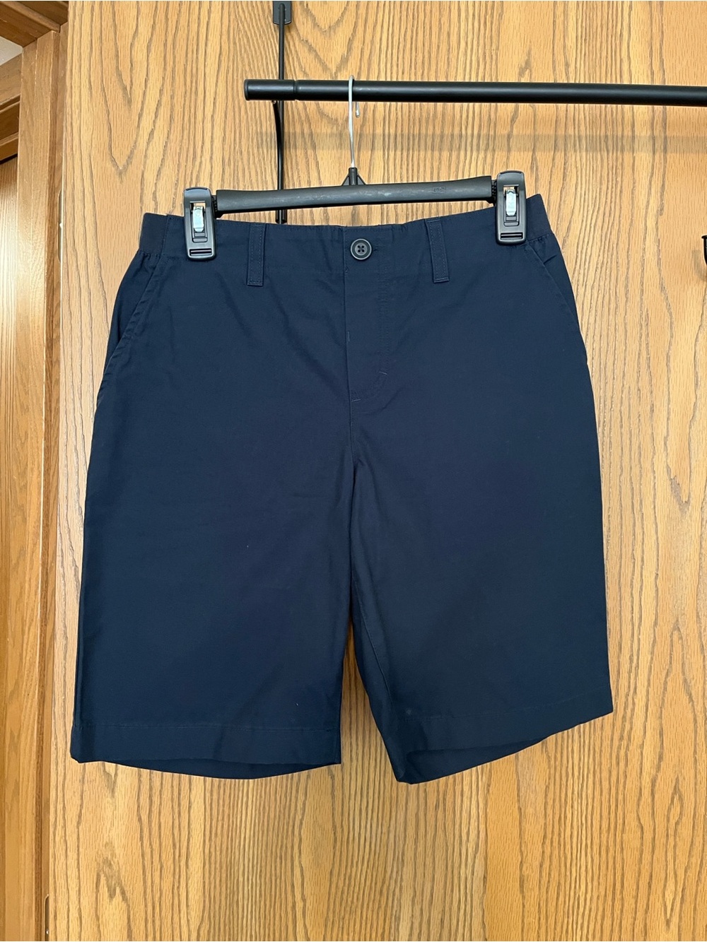 NWOT Lands' End Navy Flat-Front Girls’ Shorts